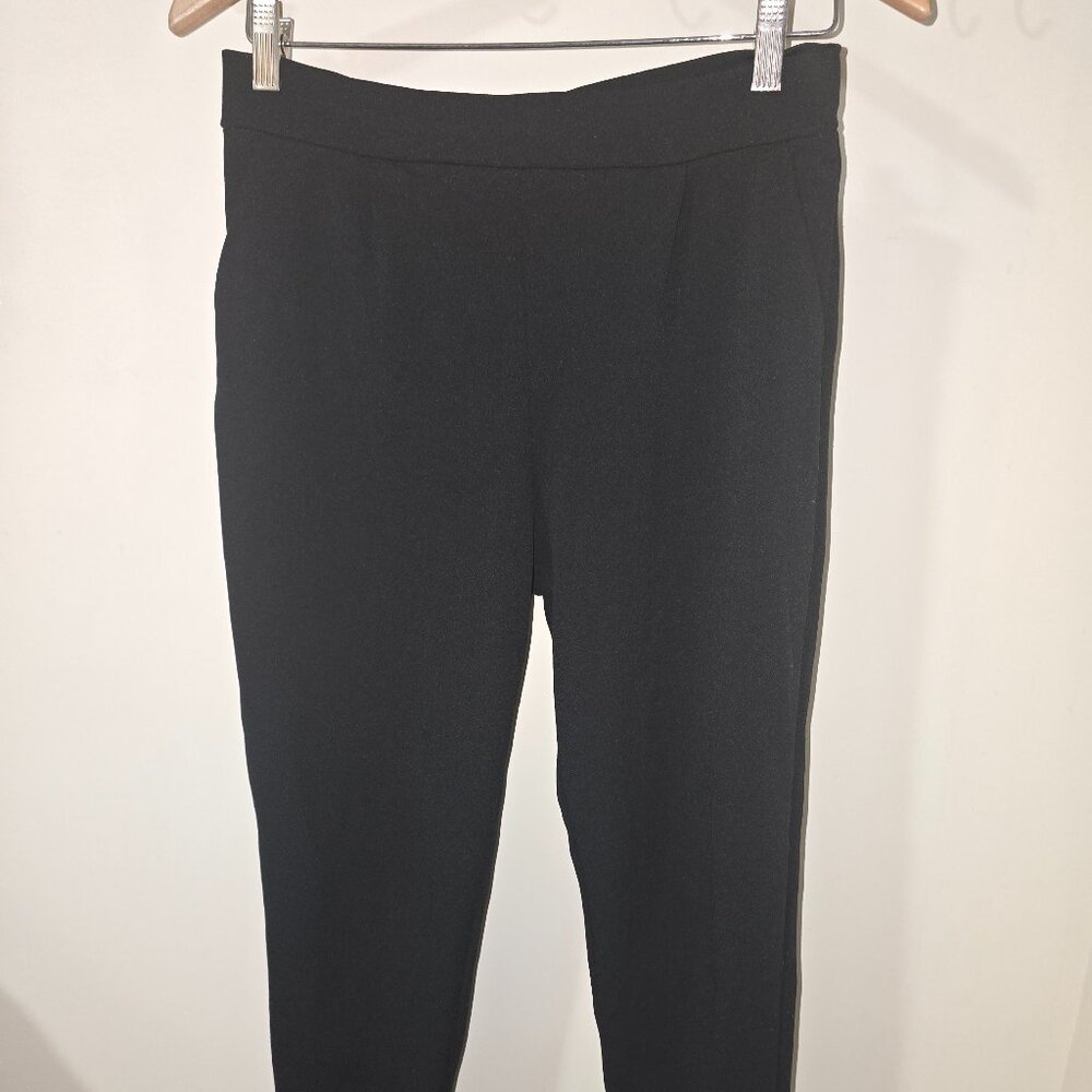 Black Stretchy Casual Pants, Shein, L